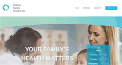 Desktop Screenshot of hudsonfamilypractice.com